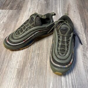 Nike Air Max 97 Pendleton Olive Black Plaid DC3495-991 Men's Sz 8.5 Sneakers